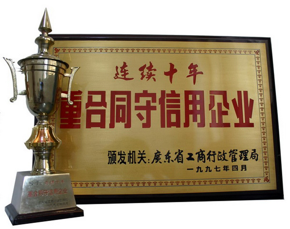 重合同守信用企业